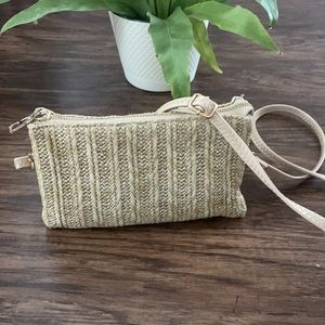 Wicker Purse Crossbody Adjustable Removable Strap